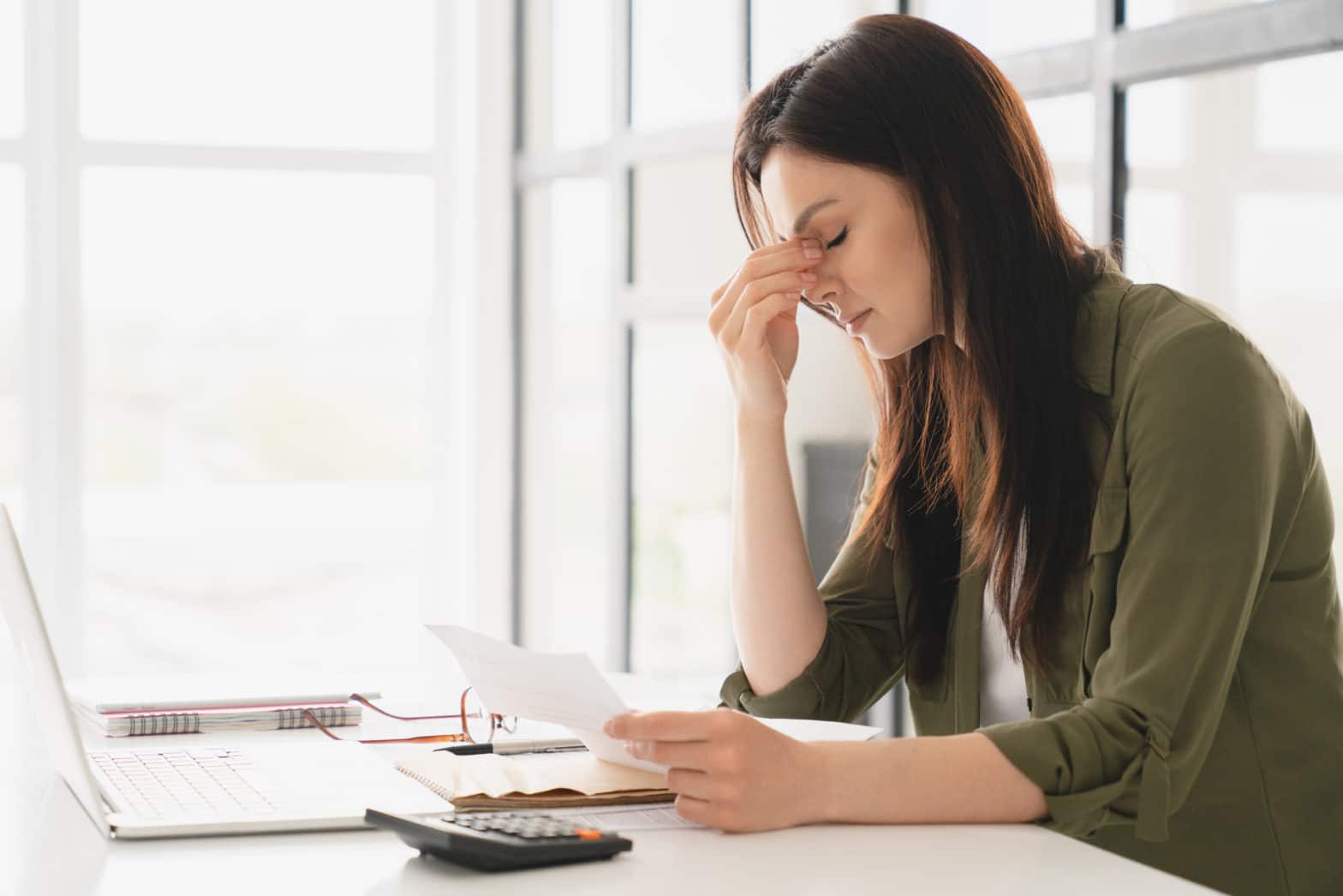 stressed women avoid paying higher fees