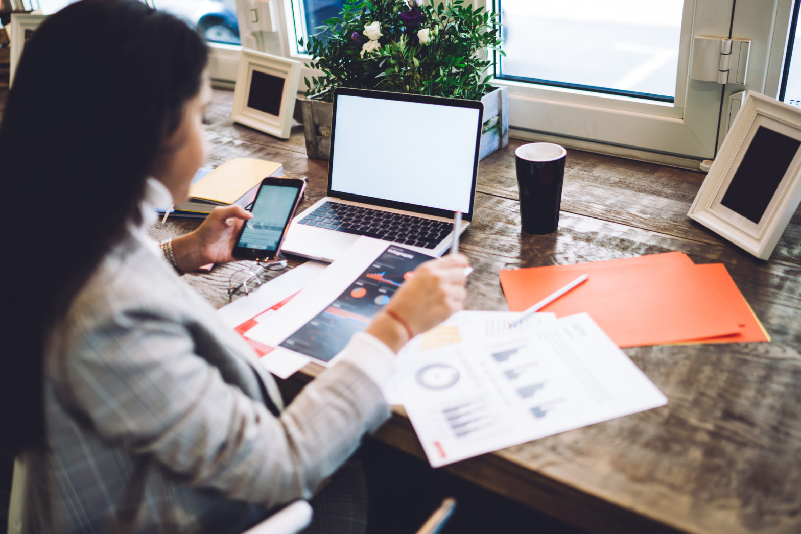 female student learning financial literacy