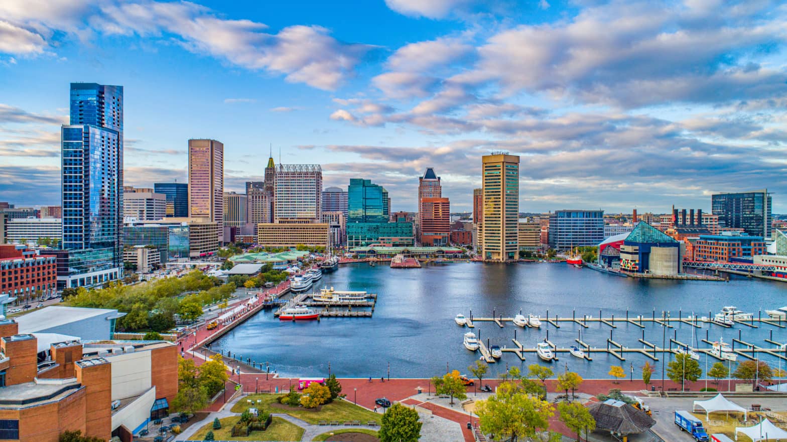 Downtown skyline of Baltimore, Maryland