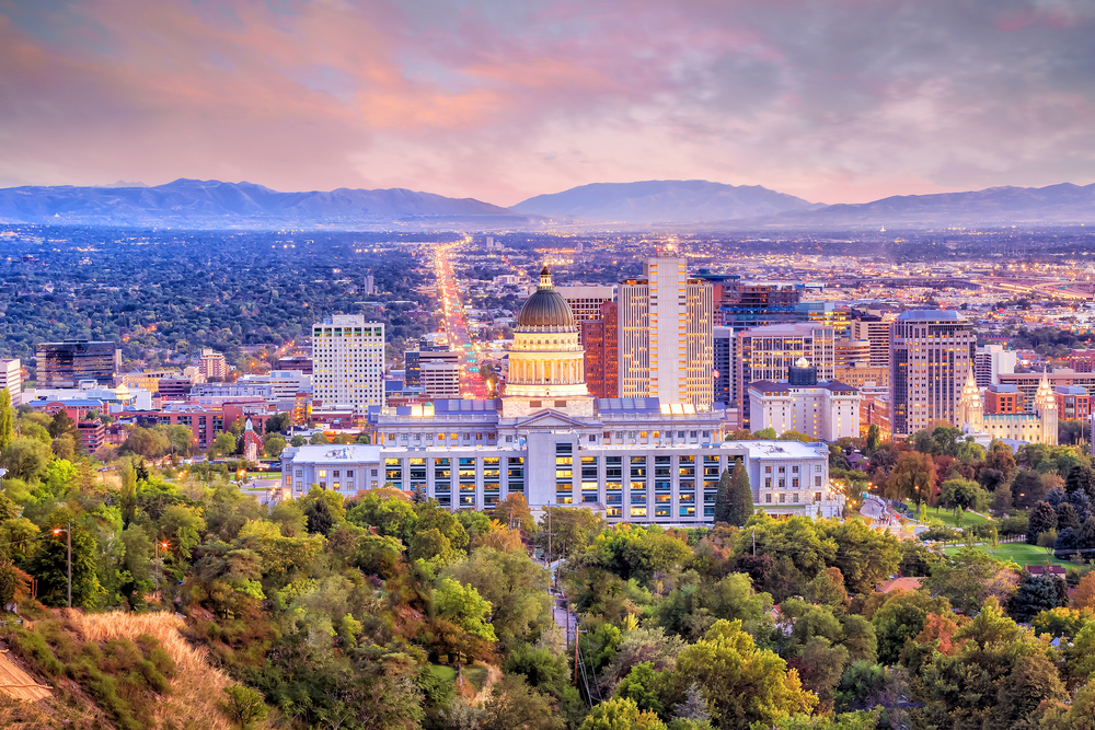 Salt Lake City, Utah skyline