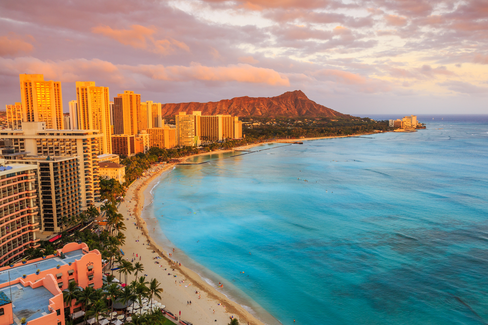 Skyline of Honolulu Hawaii