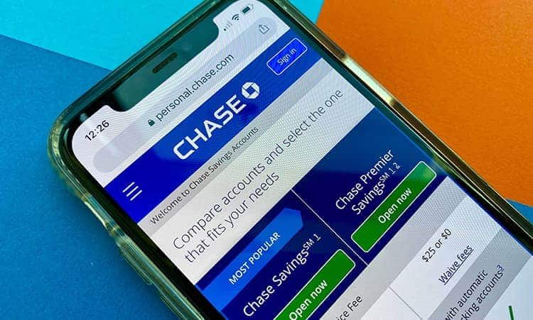 Chase Savings Account Website