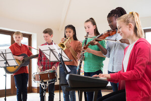 Children Playing Instruments