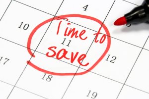 Emergency savings each month